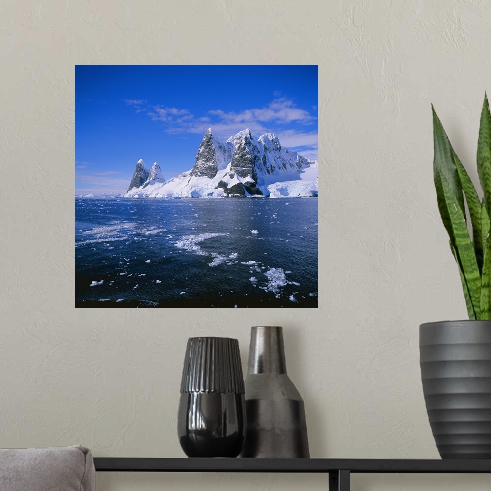 A modern room featuring Cape Renard in the Lemaire Channel on the west coast of the Antarctic Peninsula, Antarctica