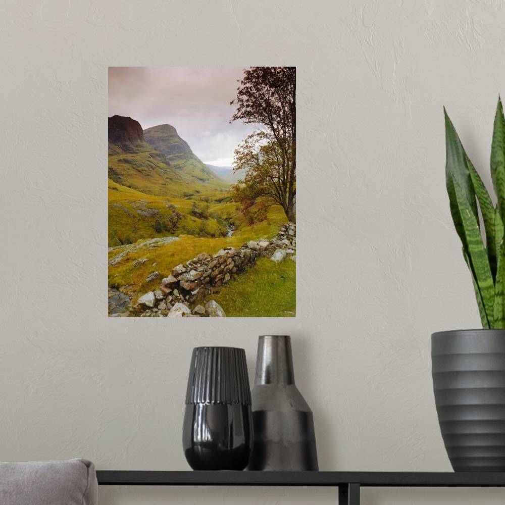 A modern room featuring Glen Coe (Glencoe), Highlands Region, Scotland, UK