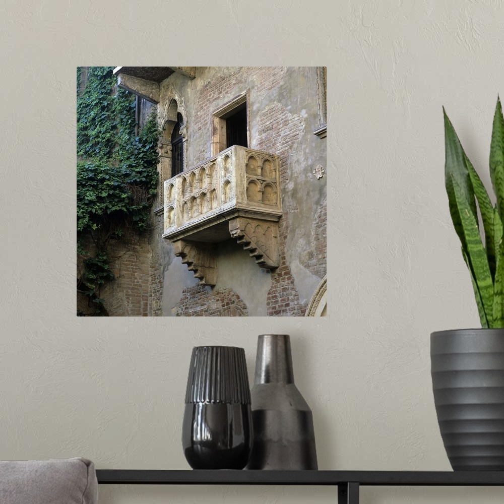 A modern room featuring Juliet's balcony, Verona, Veneto, Italy, Europe
