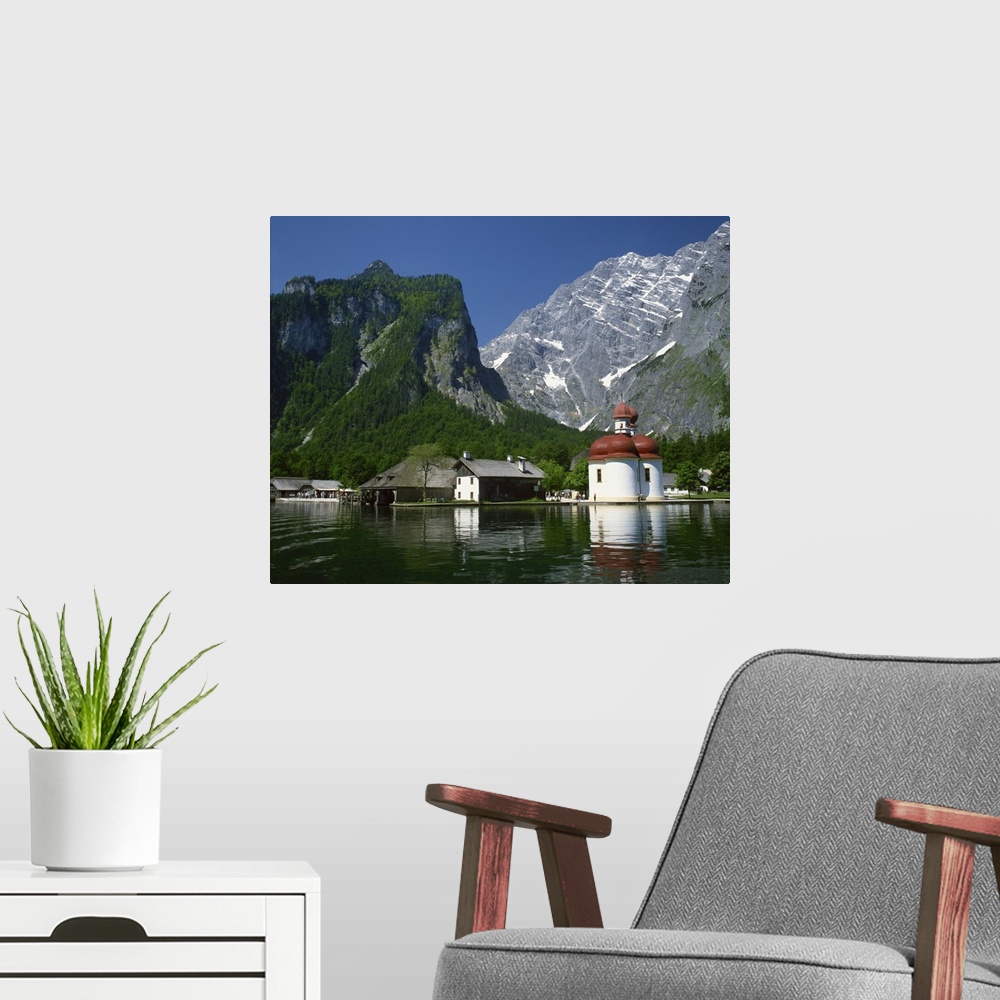 A modern room featuring Konigsee, Bavaria, Germany