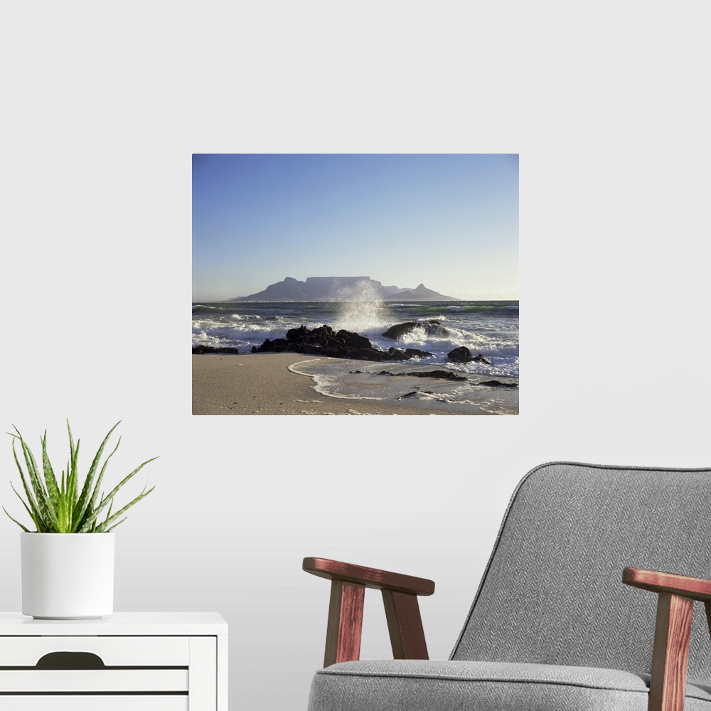 A modern room featuring Table Mountain, Cape, South Africa, Africa