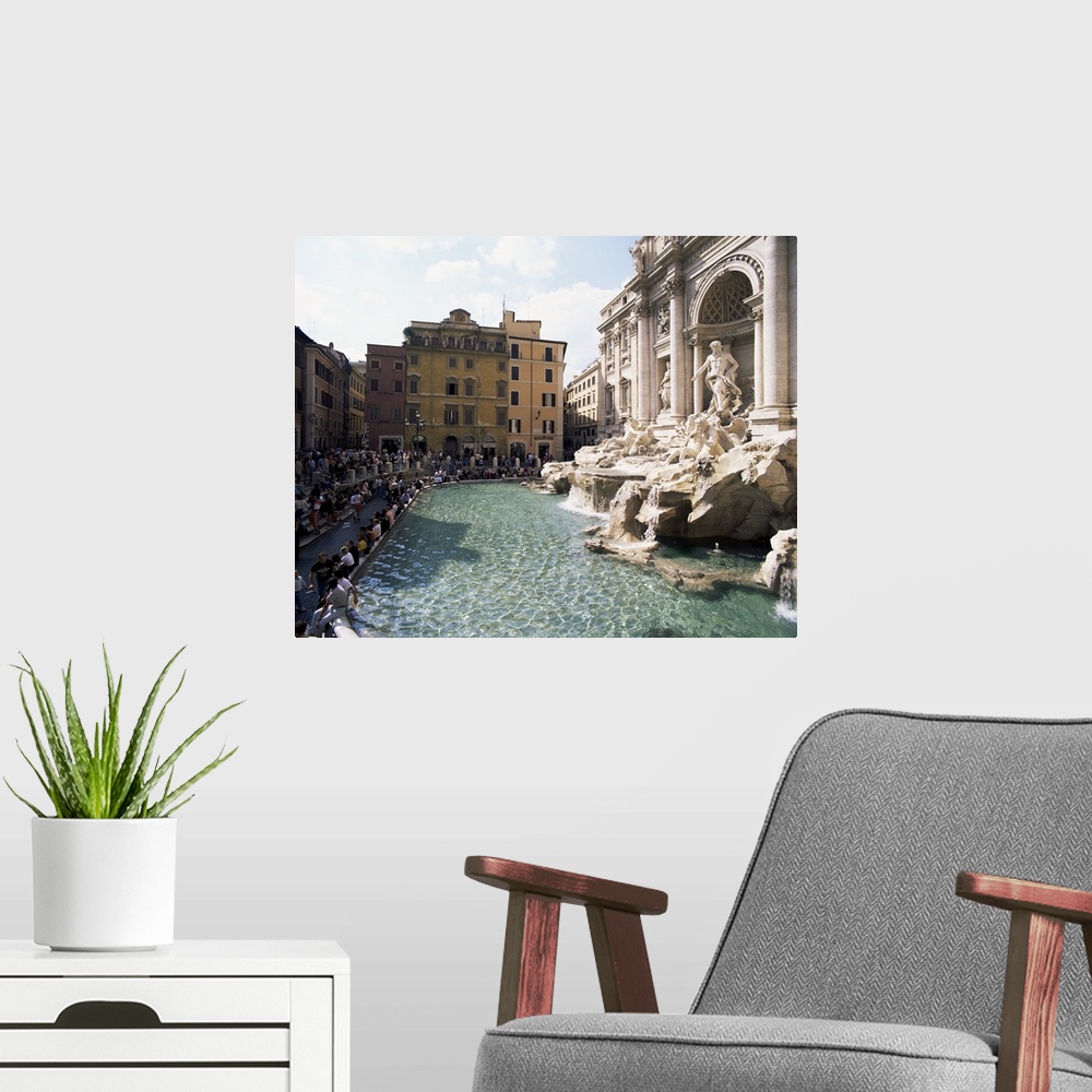 A modern room featuring Trevi Fountain, Rome, Lazio, Italy