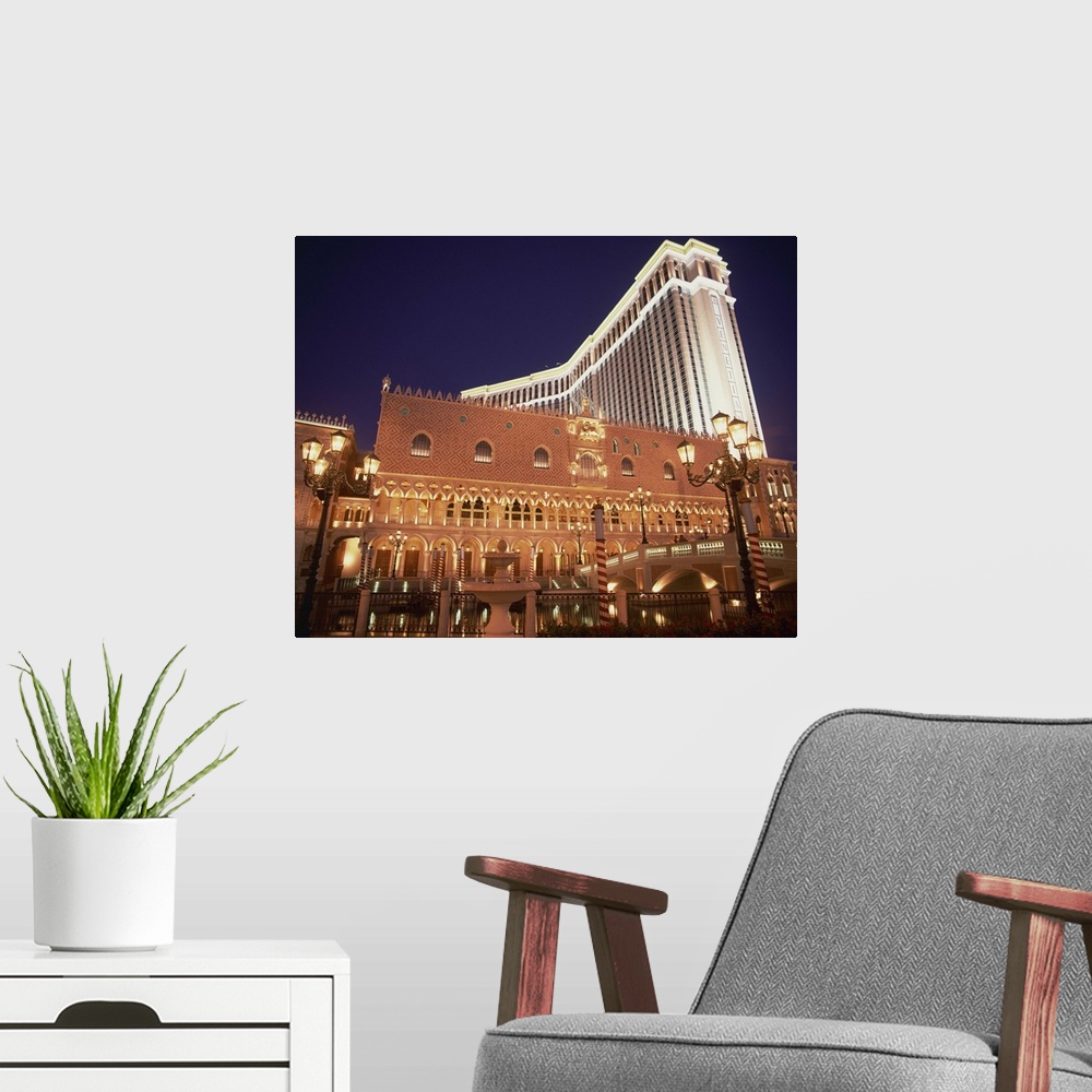 A modern room featuring Venetian hotel and casino, Las Vegas, Nevada