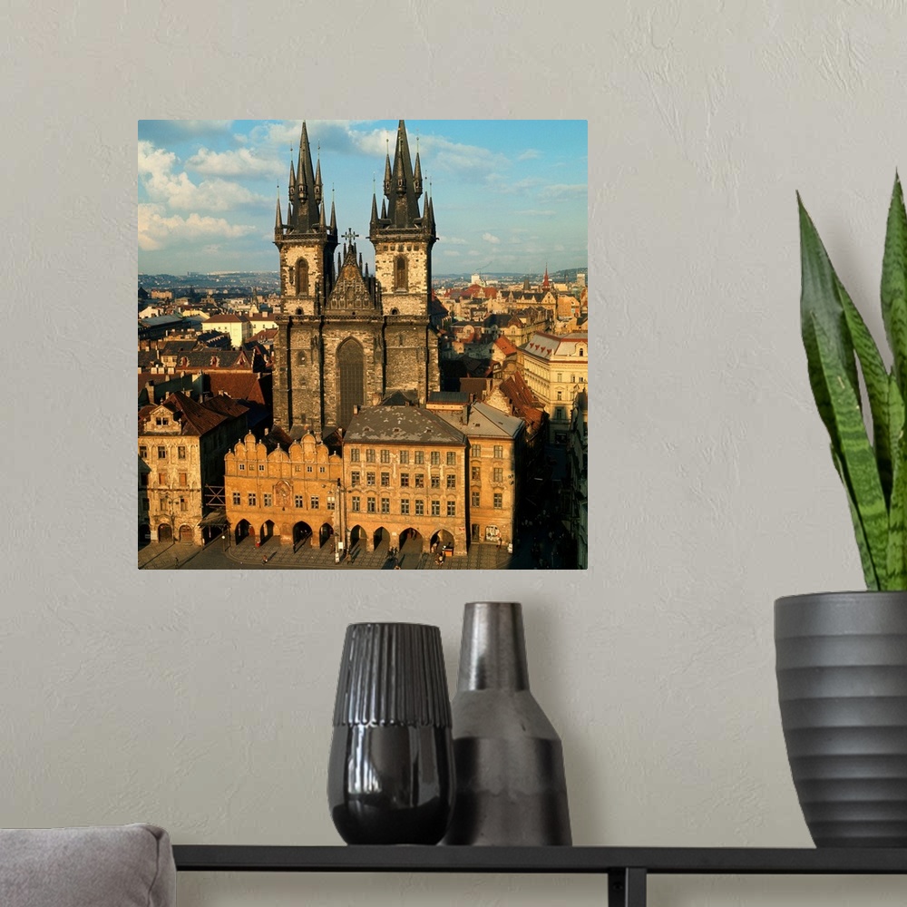 A modern room featuring View of Our Lady of Tyn, Old Town, Prague, Czech Republic, Europe
