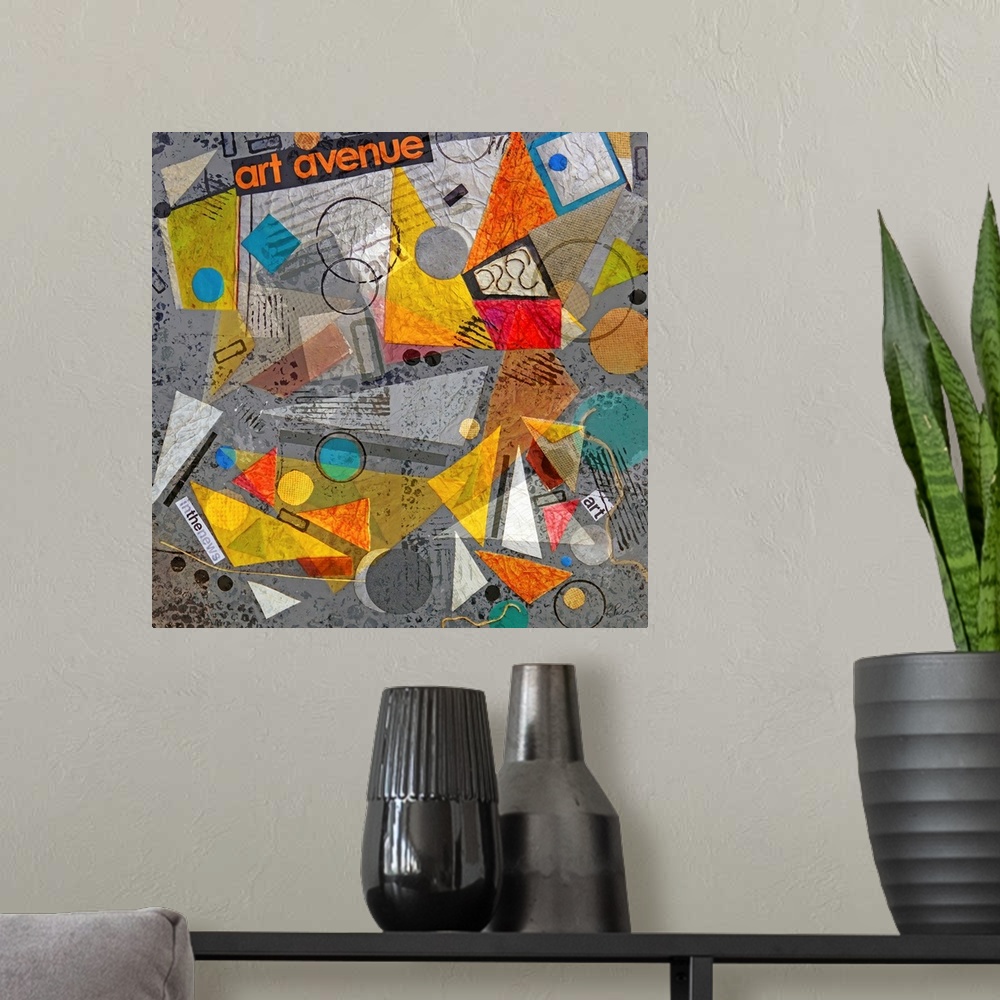A modern room featuring Art Avenue Collage