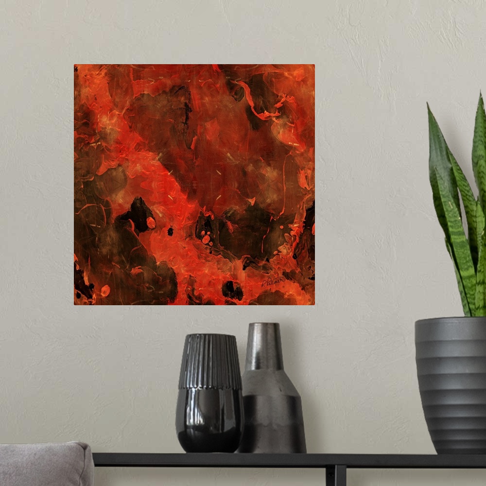 A modern room featuring Lake Of Fire