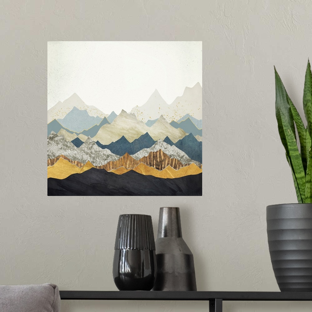 A modern room featuring Distant Peaks