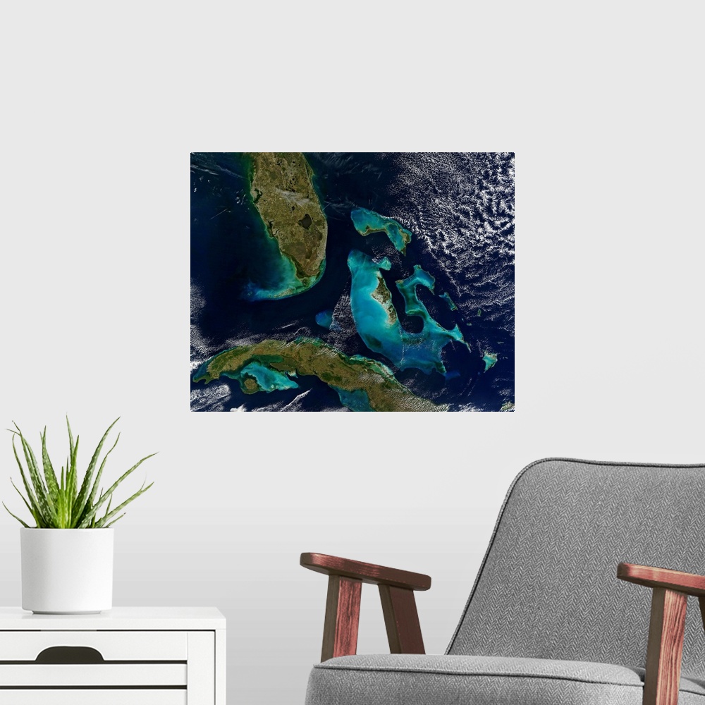 A modern room featuring The Bahamas Florida and Cuba