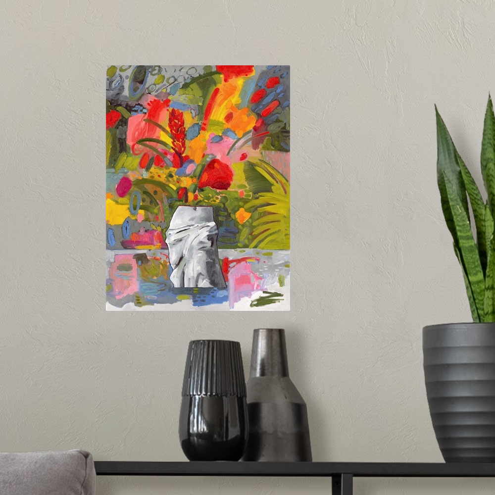 A modern room featuring Abstract Flora