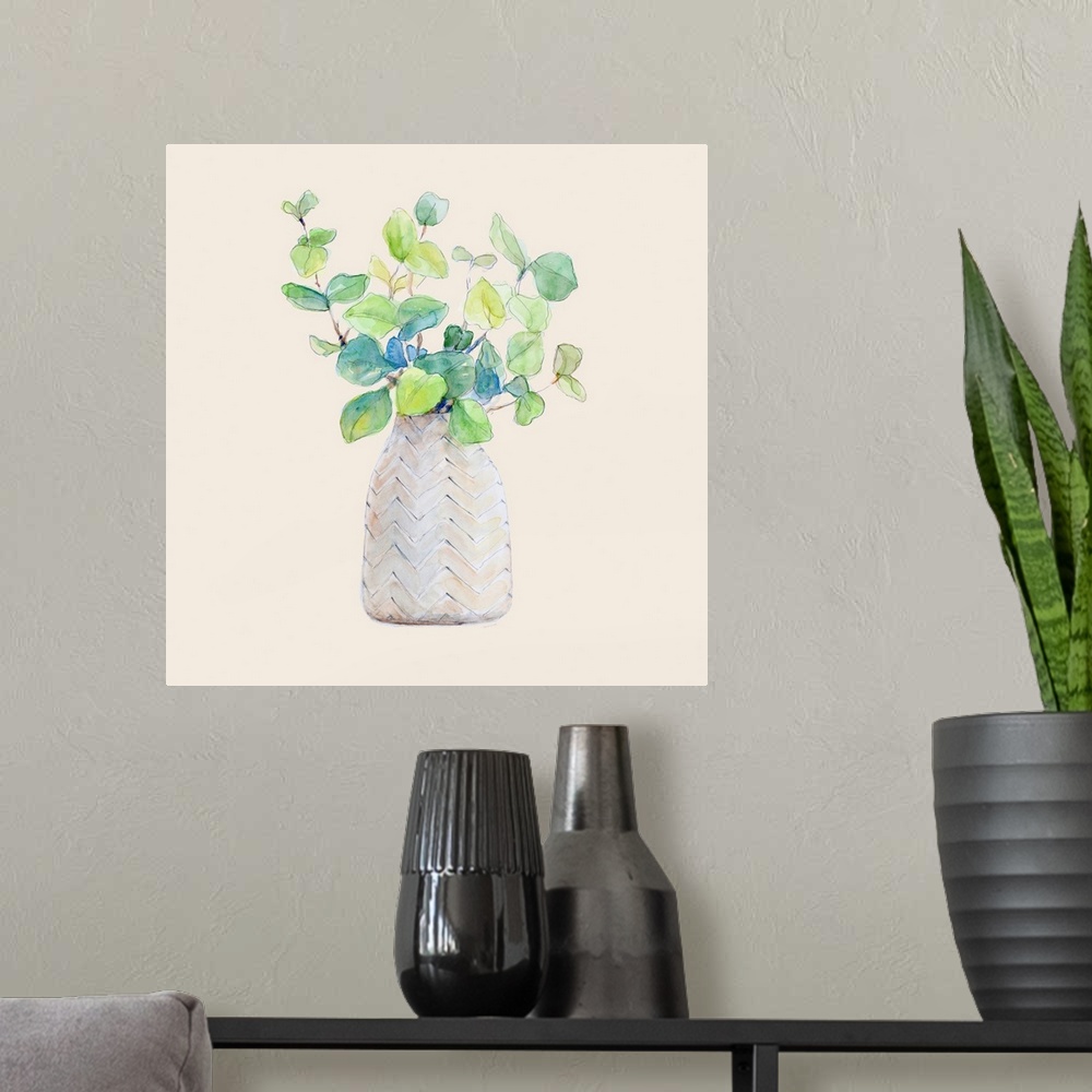 A modern room featuring Decorative Potted Plant III