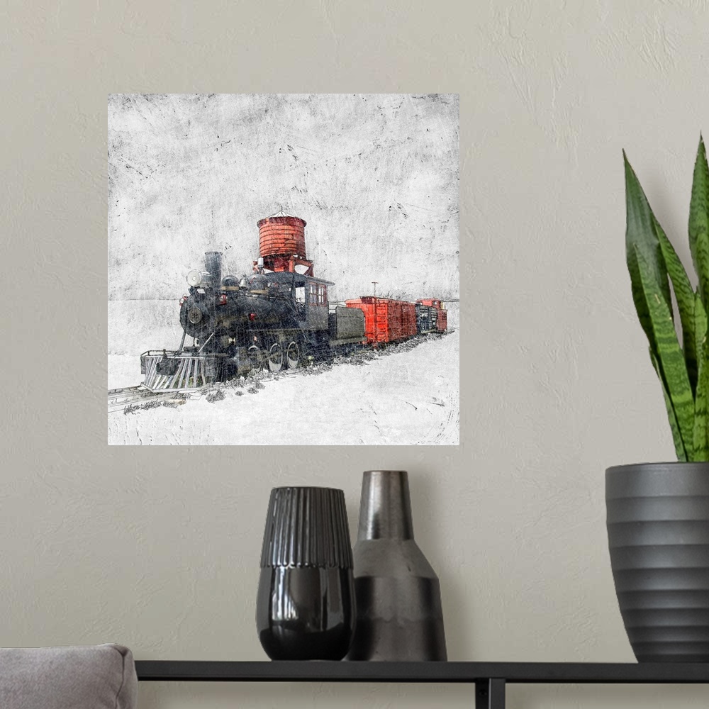 A modern room featuring Muted Locomotive