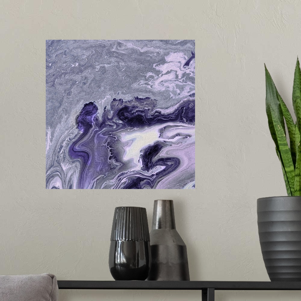 A modern room featuring Violet Agate