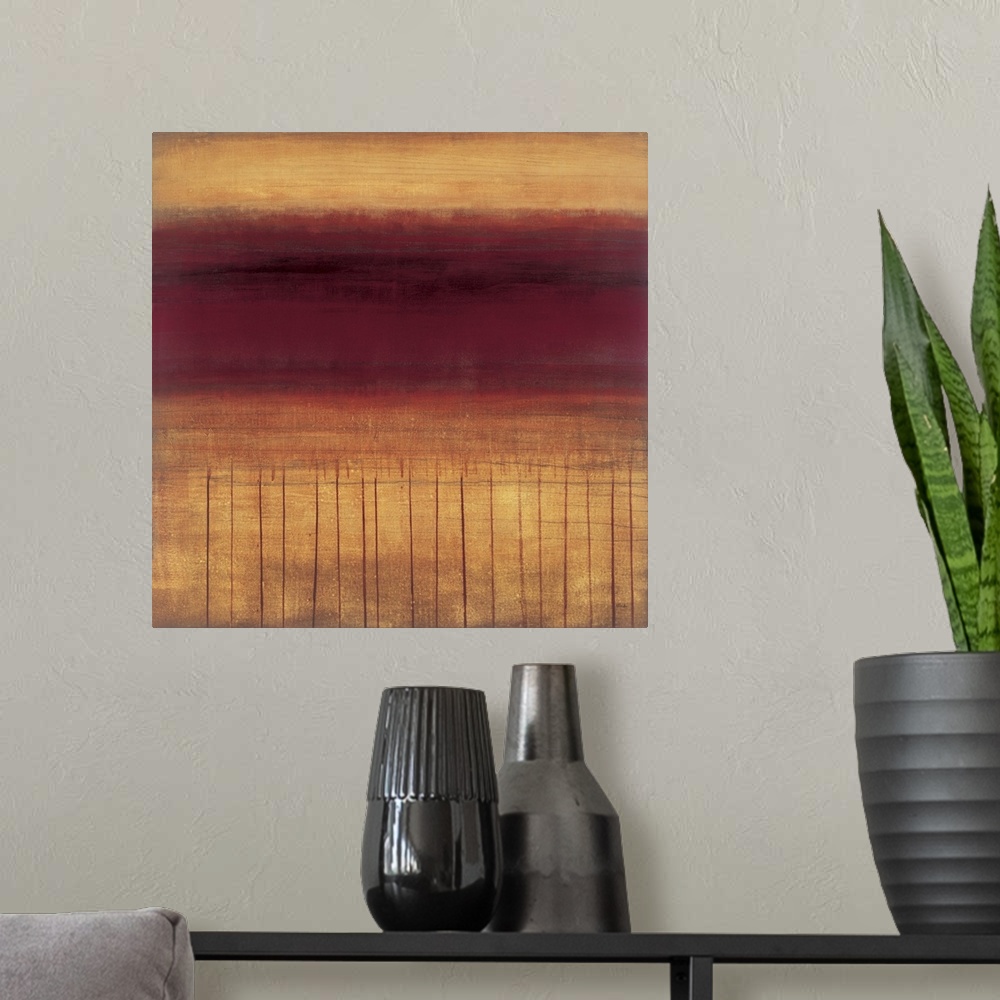 A modern room featuring Velvet Sunset