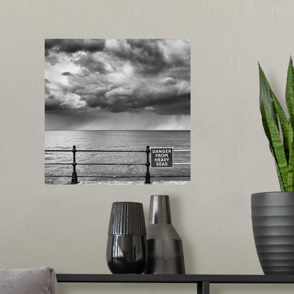 A modern room featuring Stormy skies at Scarborough, North Yorkshire, UK