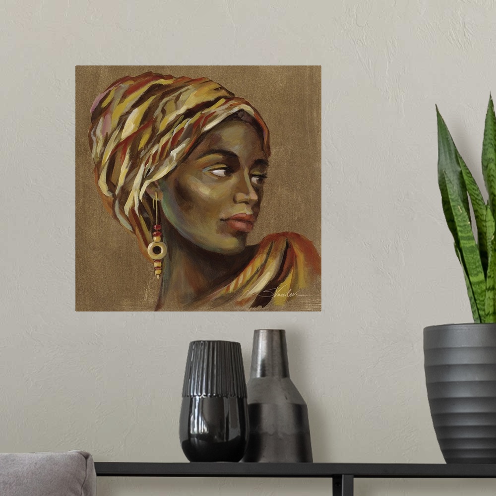A modern room featuring African Beauty I