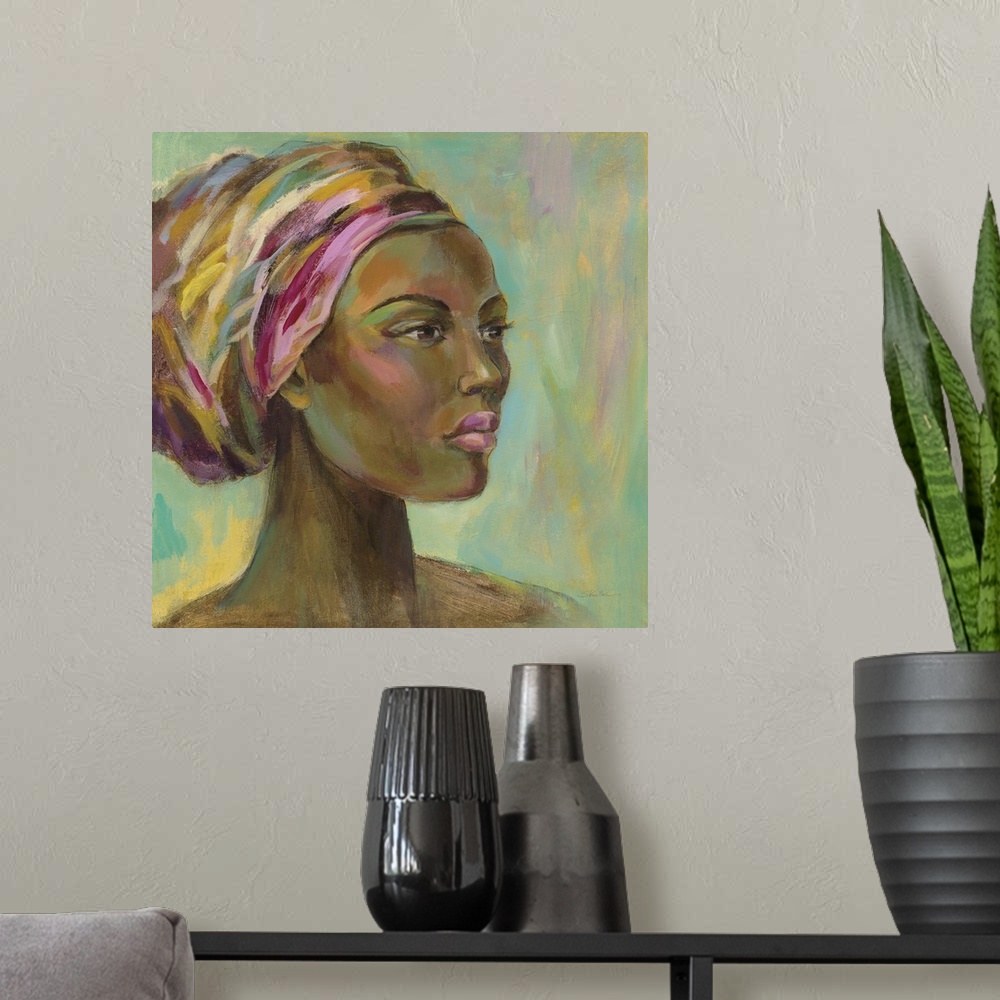 A modern room featuring African Woman I