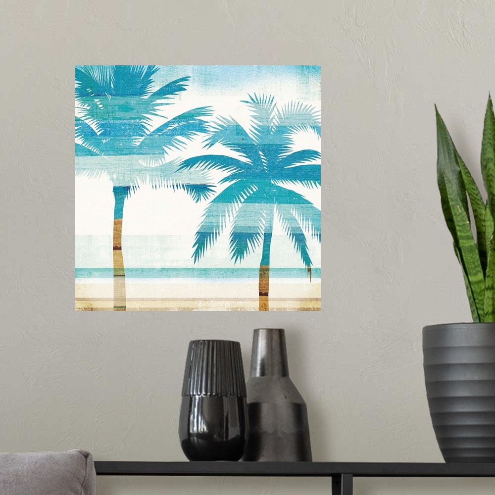 A modern room featuring Beachscape Palms III