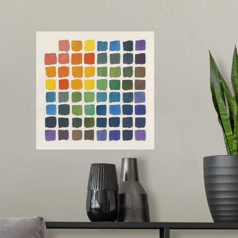 A modern room featuring Color Chart