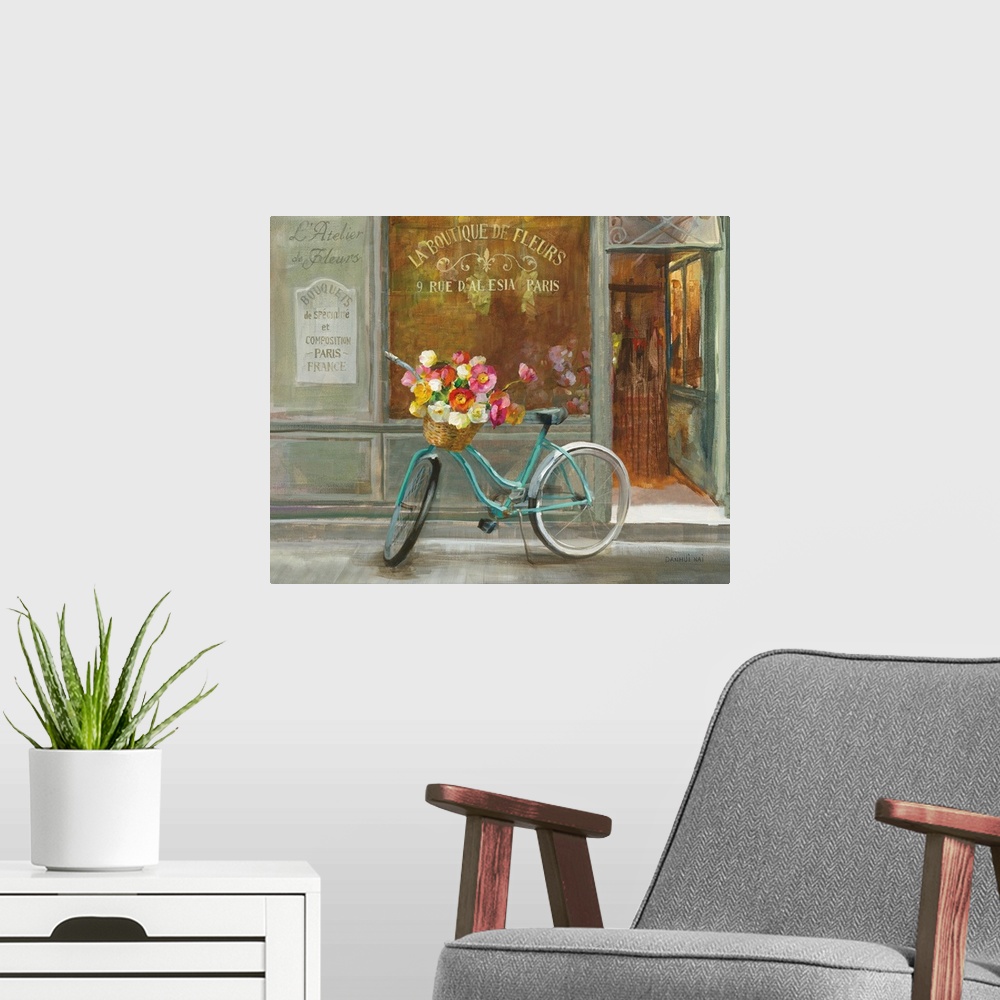 A modern room featuring French Flowershop 2