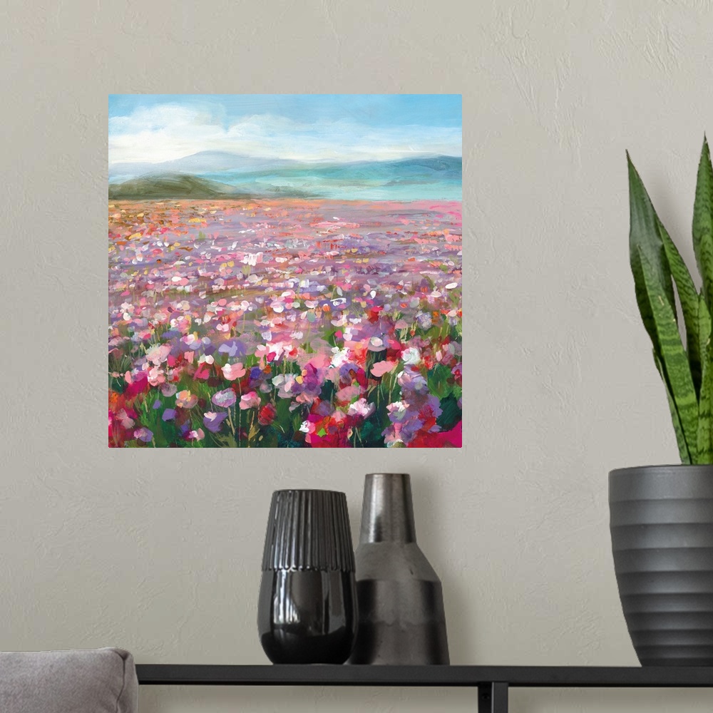 A modern room featuring Headland Wildflowers