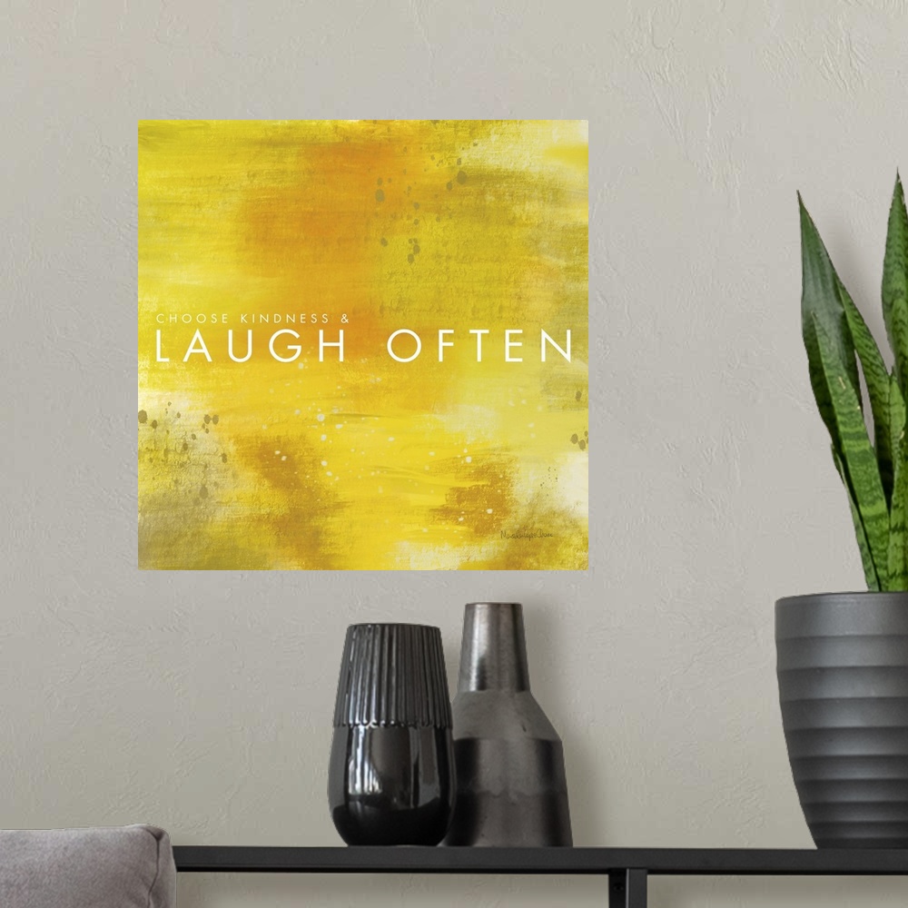 A modern room featuring Laugh Often