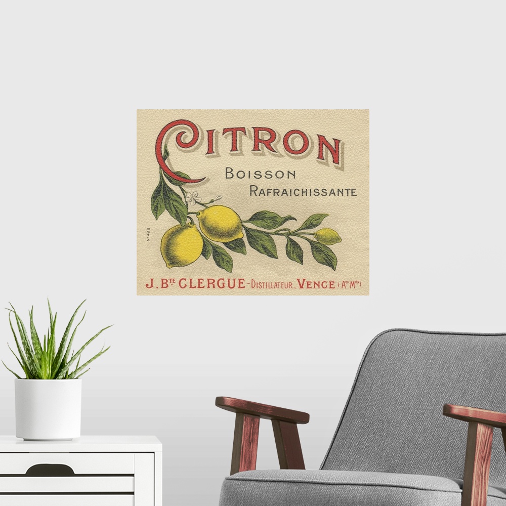A modern room featuring Lemon Label