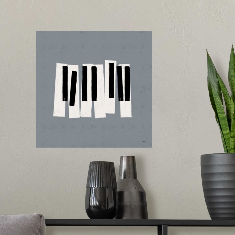 A modern room featuring Musical Abstract III