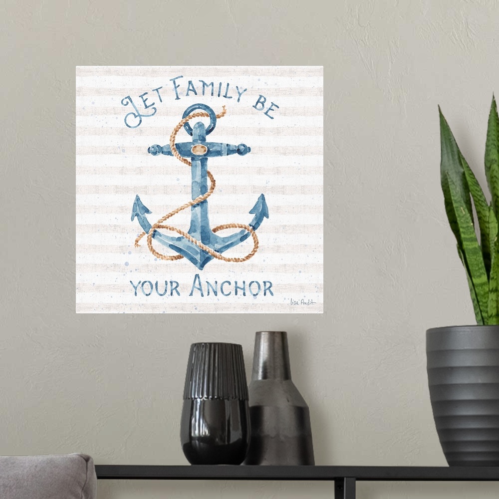 A modern room featuring Nautical Life IV