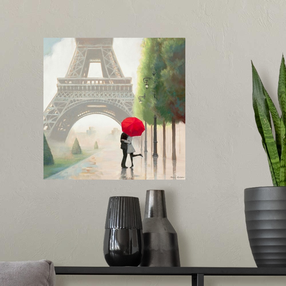 A modern room featuring Paris Romance II