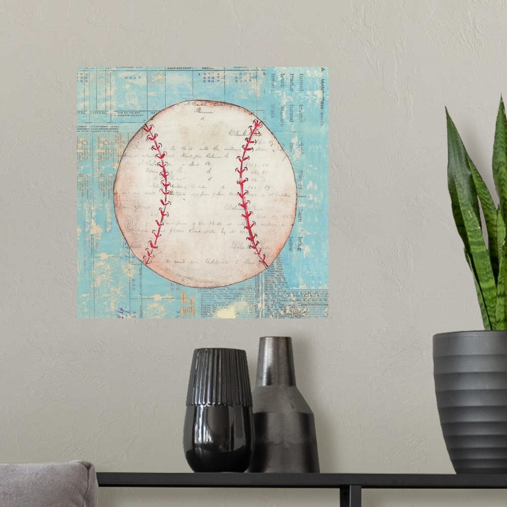 A modern room featuring Play Ball I