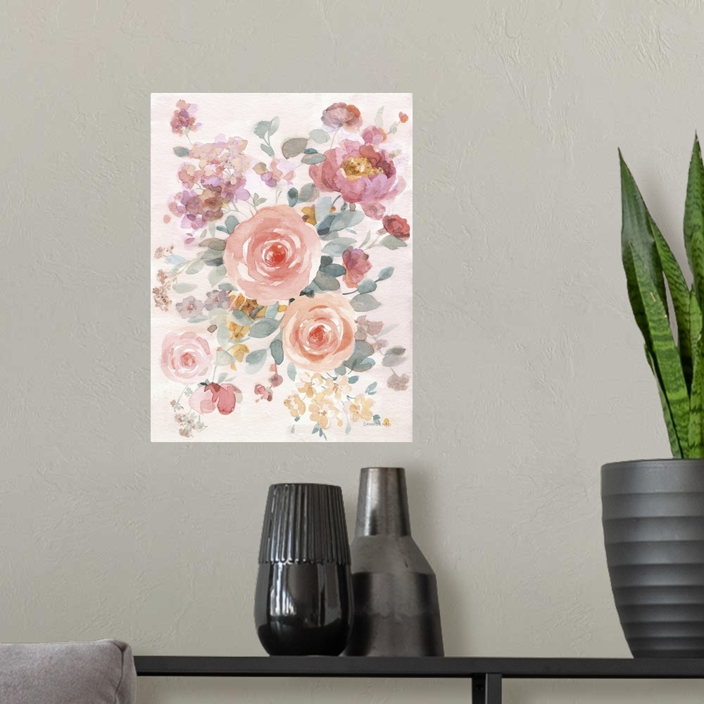 A modern room featuring September Blooming I