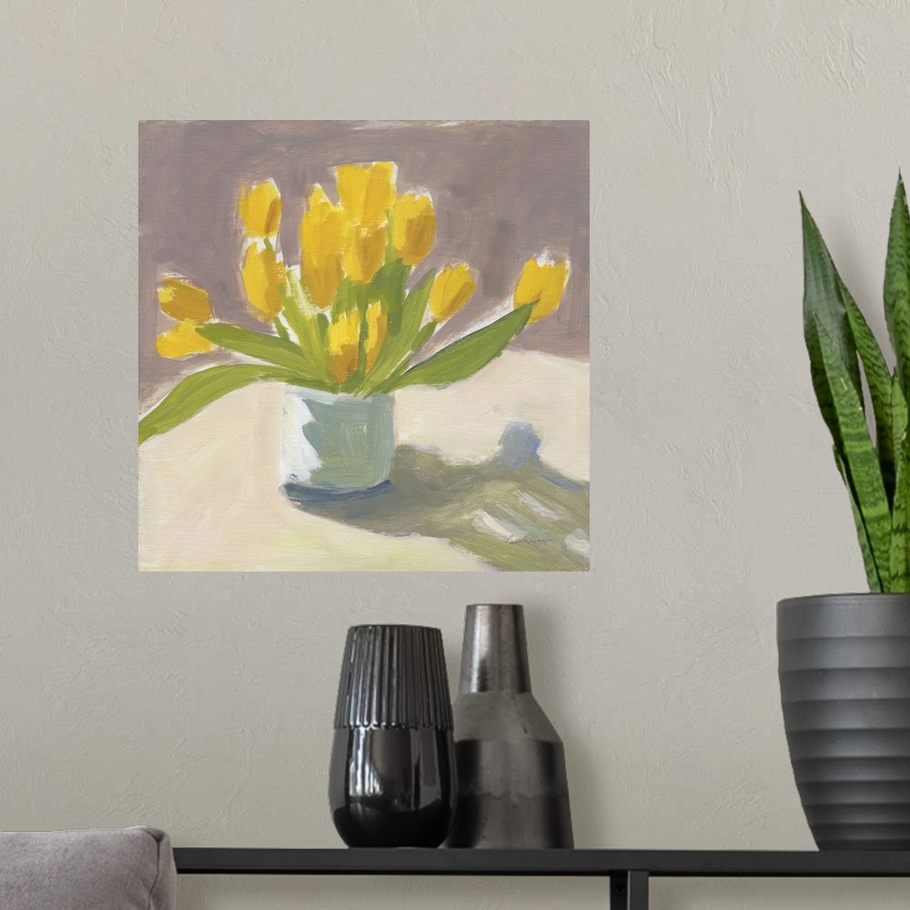 A modern room featuring Sunny Tulips