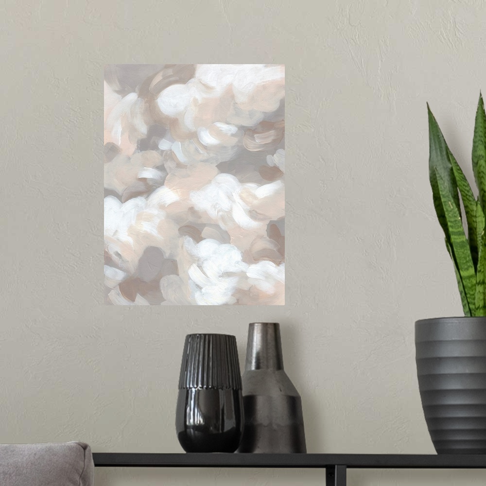 A modern room featuring Abstract Cumulus II