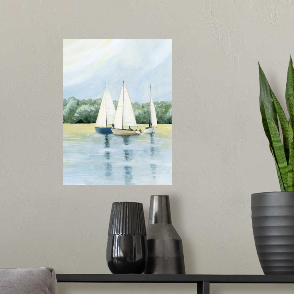 A modern room featuring Afternoon Sail I