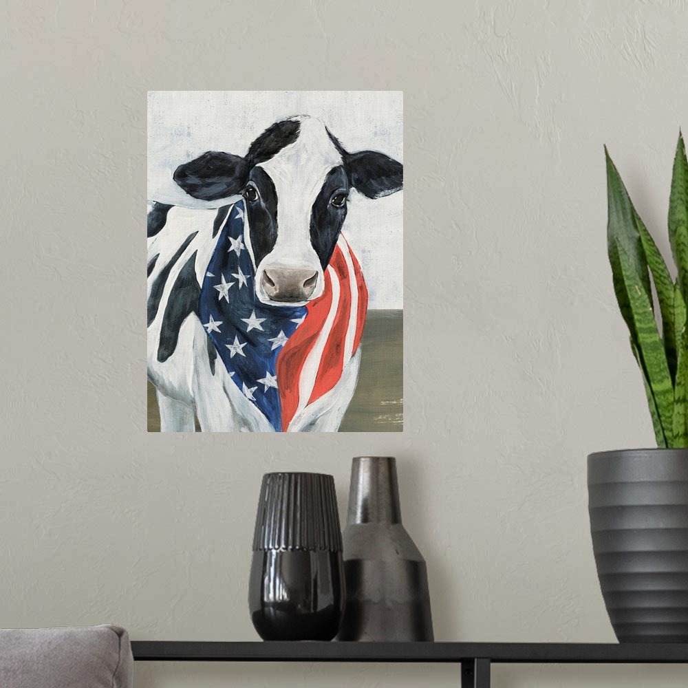 A modern room featuring American Cow II
