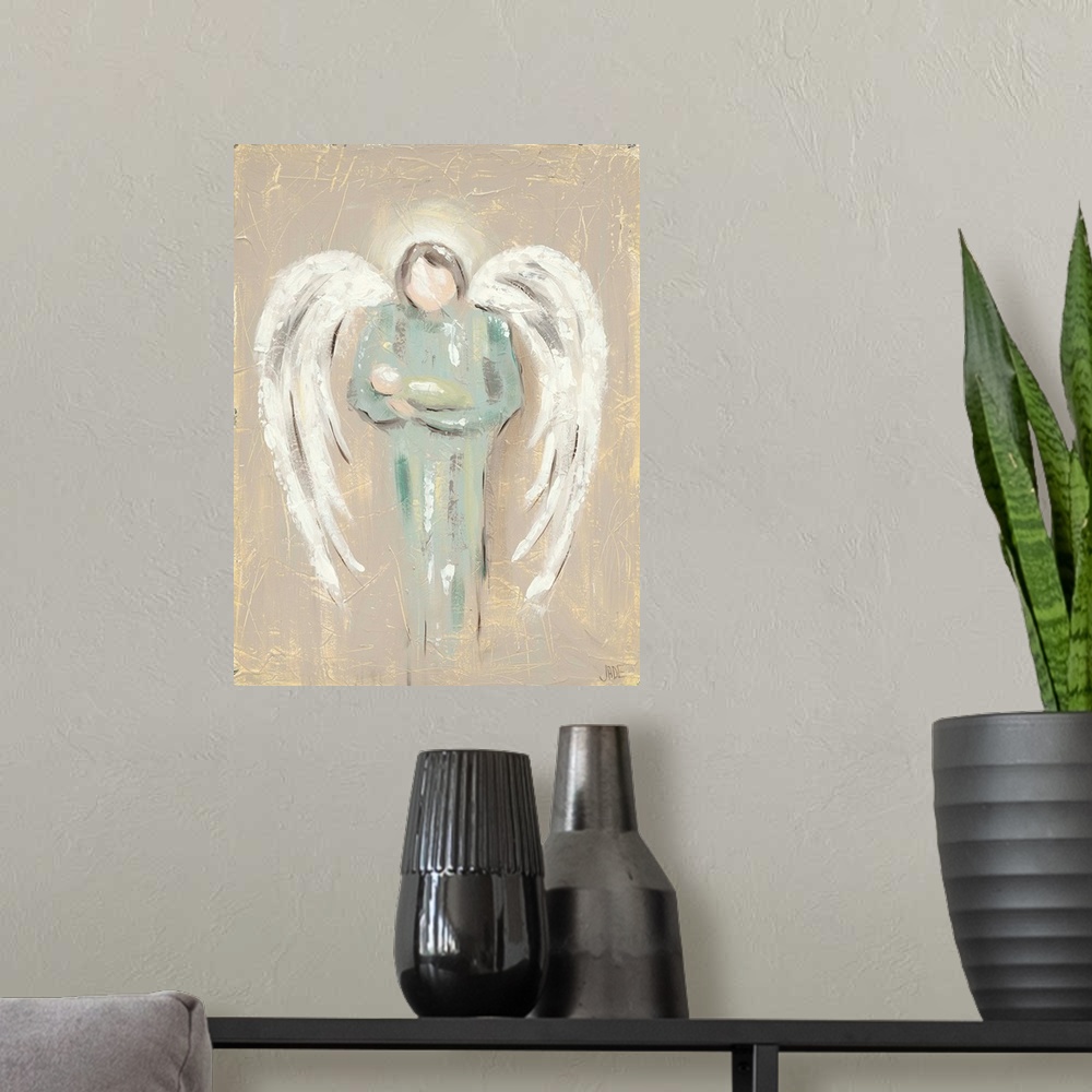 A modern room featuring Angel Love