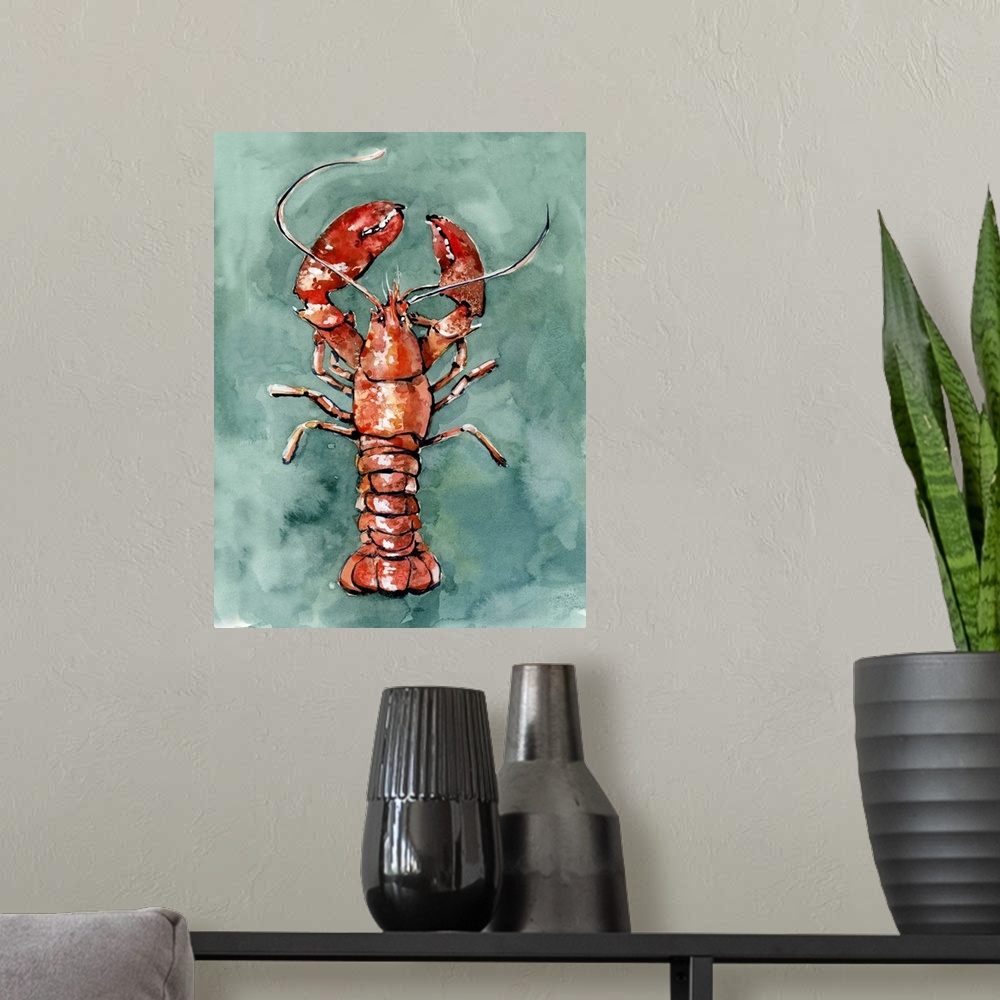 A modern room featuring Aquatic Lobster II