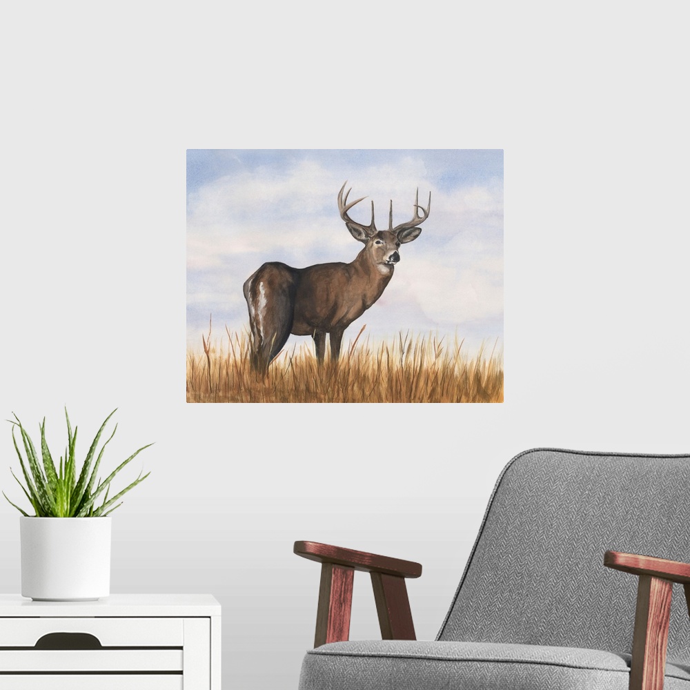 A modern room featuring Big Sky Whitetail II