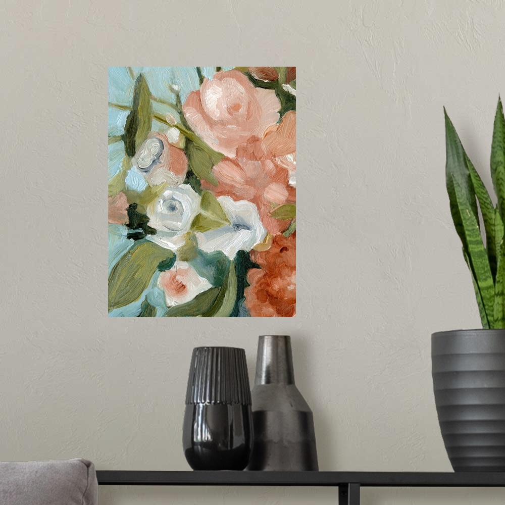 A modern room featuring Bouquet Scatter II