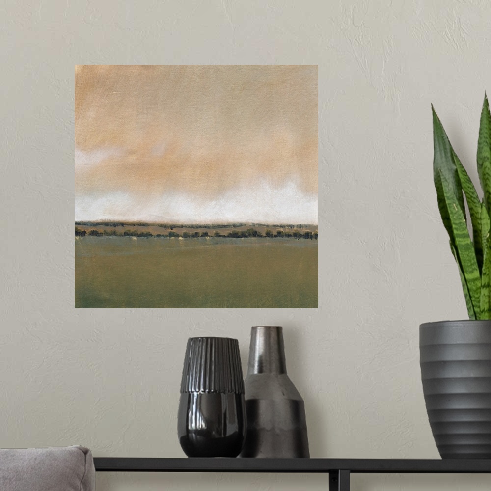A modern room featuring Fading Storm II