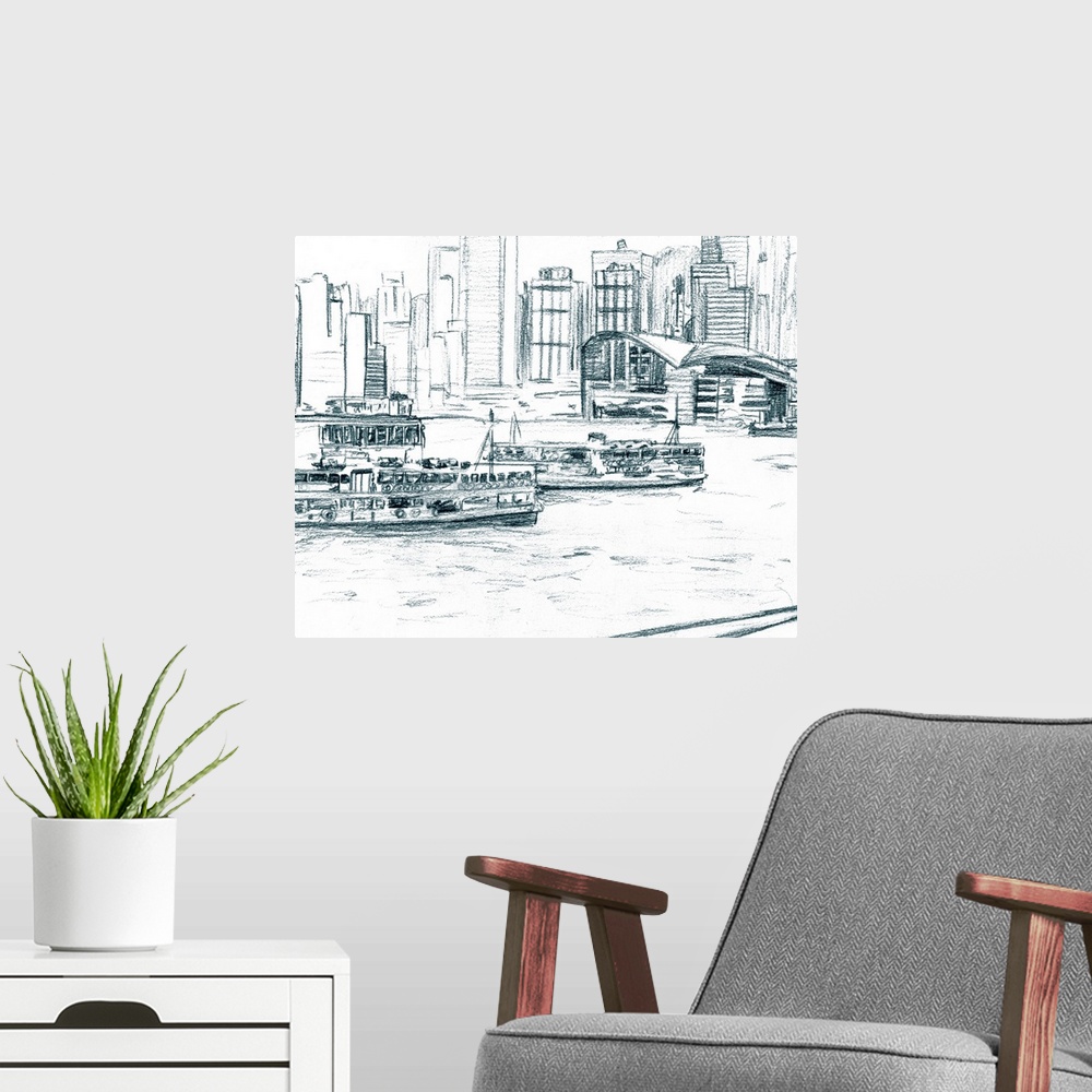 A modern room featuring Ferryboats I
