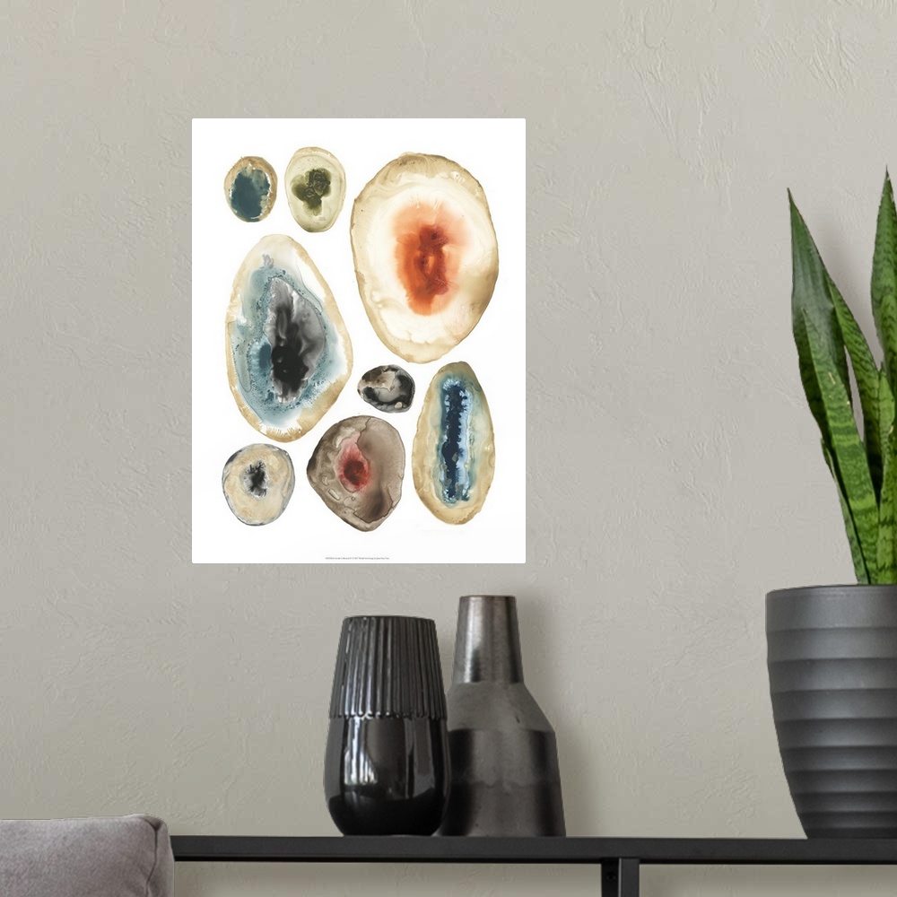 A modern room featuring Geode Collection IV