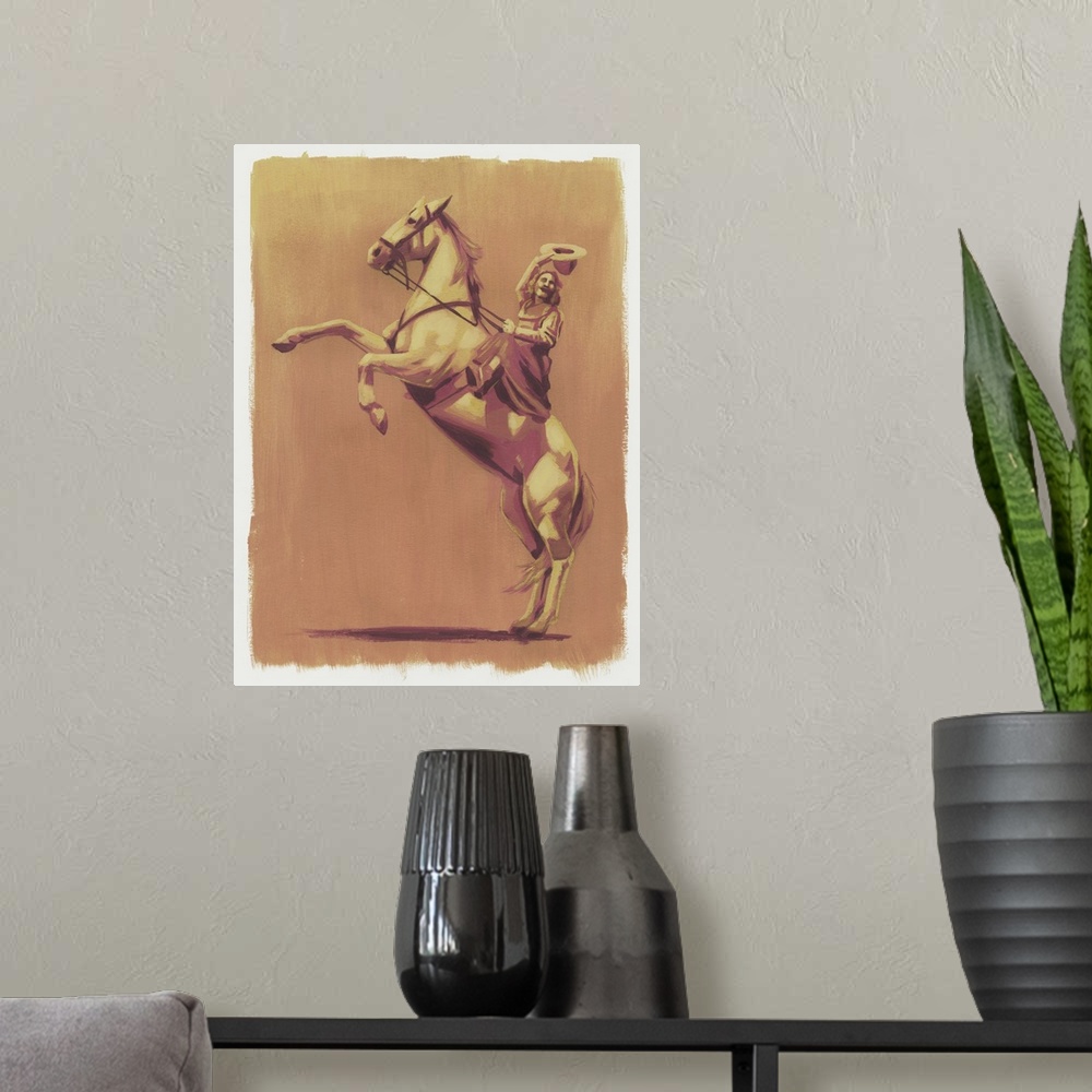 A modern room featuring Gold Dust Woman II
