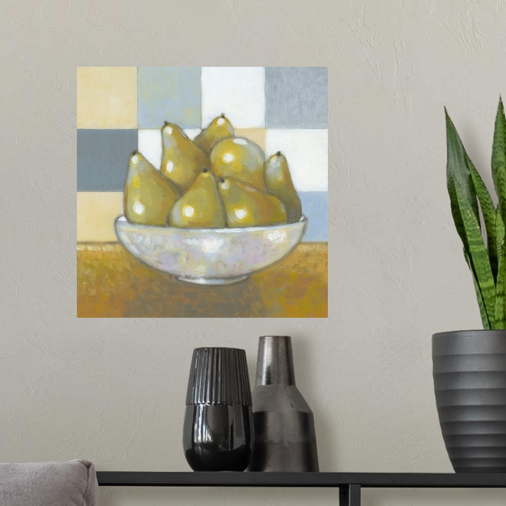 A modern room featuring Green Pears