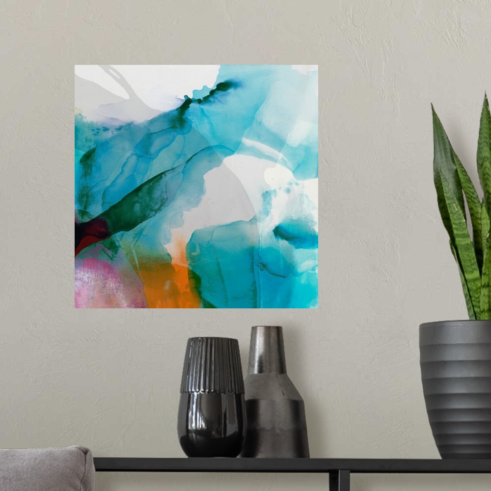 A modern room featuring LA Abstract II