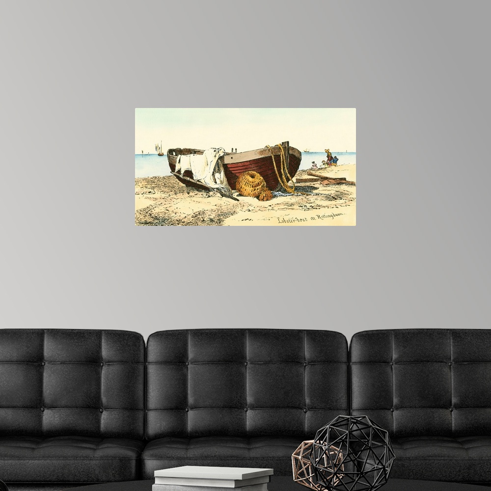 A modern room featuring Lobster Boat