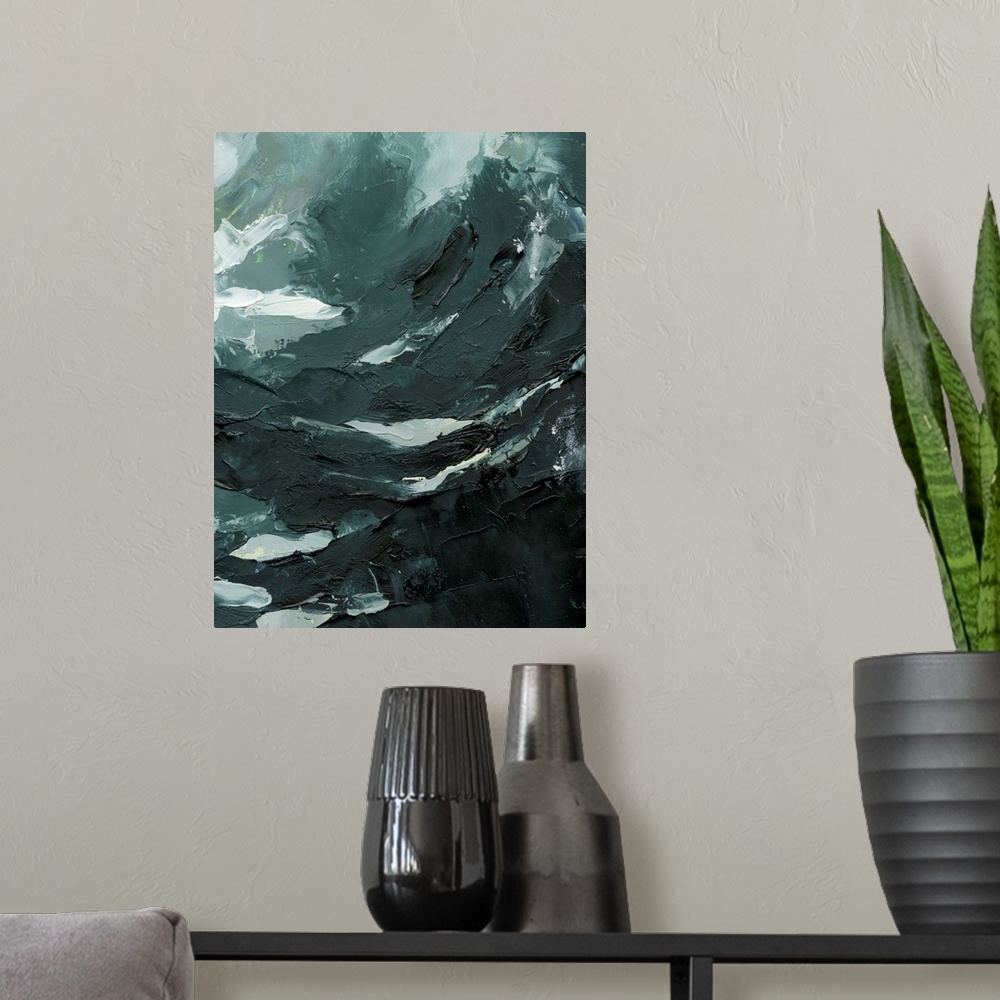 A modern room featuring Lost In The Sea II