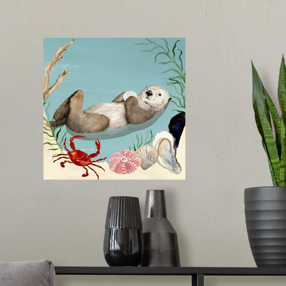 A modern room featuring Otter's Paradise I