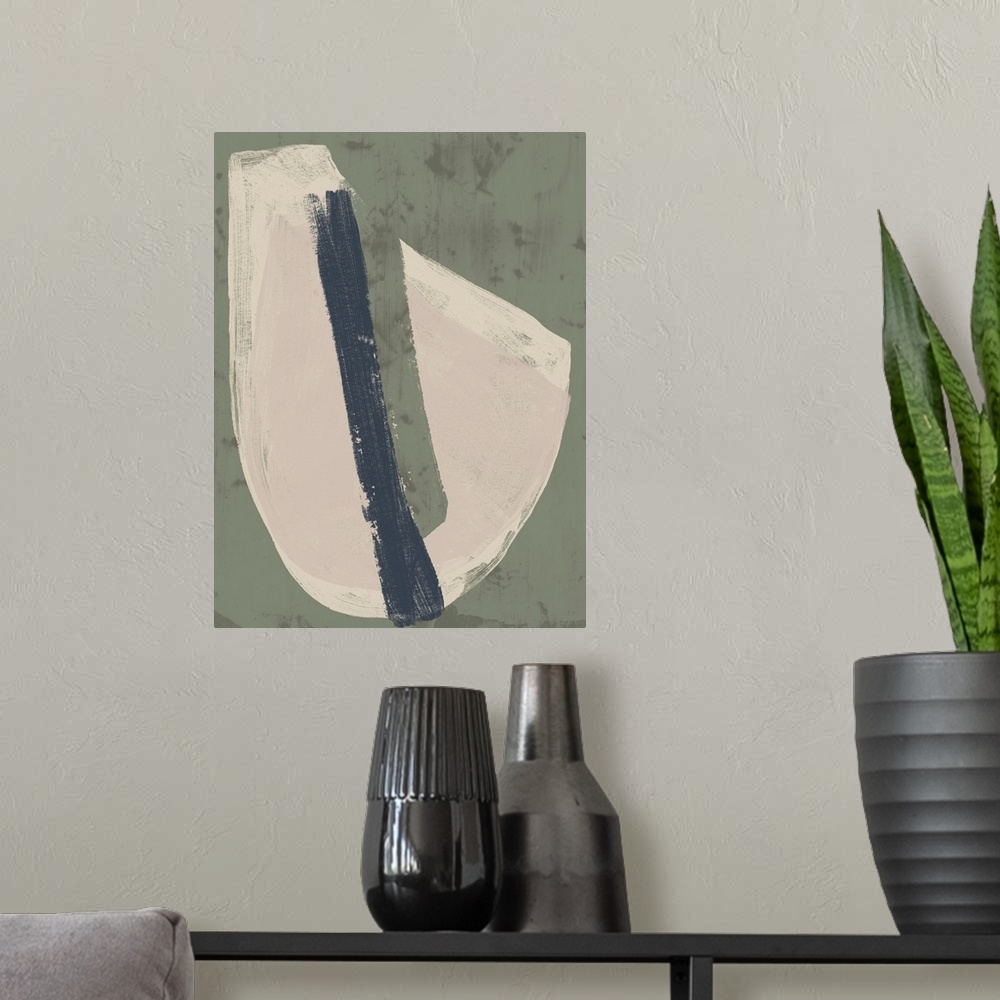 A modern room featuring Paper Slice IV