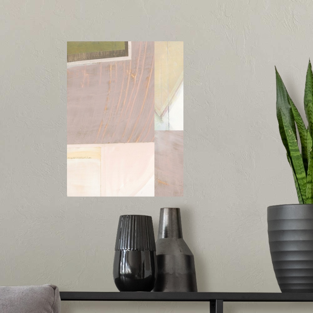 A modern room featuring Pastel Bisects I
